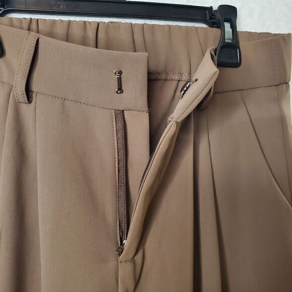 Lot of 3 Wide Legged Pants Grey, Brown, Black Trousers Size Small - Picture 15 of 17